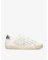 Golden Goose - Women's Superstar 11664 Leather And Suede Low-top Trainers - Lyst