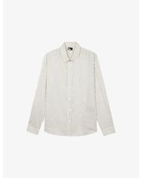 The Kooples - Striped Slim-Fit Cotton Shirt - Lyst