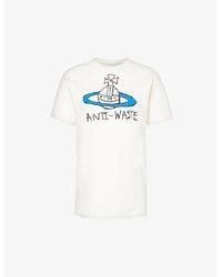 Vivienne Westwood - Graphic-print Short-sleeved Cotton-jersey T-shirt - Lyst