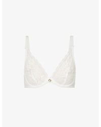 Aubade - Rosessence Stretch-lace Underwired Plunge Bra - Lyst