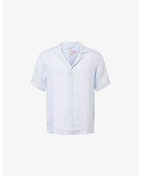 Orlebar Brown - Maitan Short-Sleeve Linen Shirt - Lyst