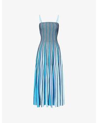 Jonathan Simkhai - Soleil Striped Knit Midi Dress - Lyst