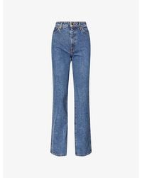 KHAITE - Danielle Straight-Leg Denim Jeans - Lyst