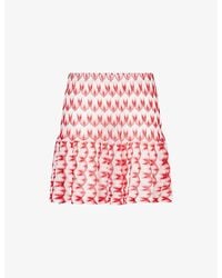 Missoni - Floral-Print Knitted Mini Skirt - Lyst
