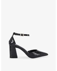 Carvela Kurt Geiger - Refined Crocodile-Embossed Faux-Leather Courts - Lyst
