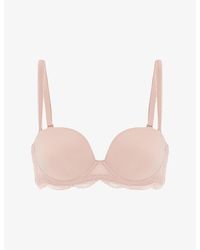 Simone Perele - Karma Scallop-Trim Stretch-Woven Plunge Bra - Lyst