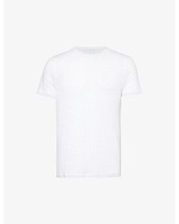 Derek Rose - Jordan Short-Sleeved Linen T-Shirt - Lyst