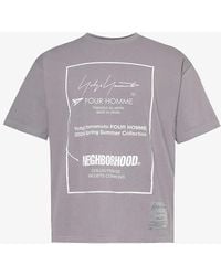 Yohji Yamamoto - X Neighborhood Graphic-print Cotton-jersey T-shirt X - Lyst