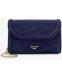Dune - Vy-fabric Bellini Logo-badge Faux-leather Clutch - Lyst
