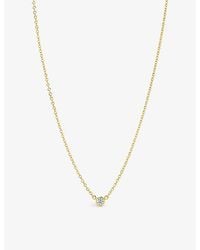 Tiffany & Co. - Diamonds By The Yard 18Ct- And 0.12Ct Brilliant-Cut Diamond Pendant Necklace - Lyst