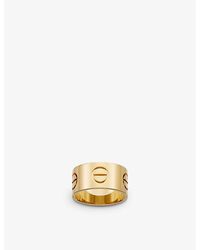 Cartier - Love 18ct Yellow-gold Ring - Lyst