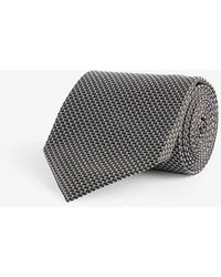 Tom Ford - Brand-pattern Wide-blade Silk Tie - Lyst