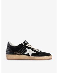 Golden Goose - Ballstar Star-Appliqué Suede Low-Top Trainers - Lyst
