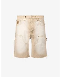 BBCICECREAM - Distressed Astro Denim Carpenter Shorts - Lyst