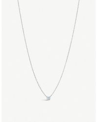 Tiffany & Co. - Elsa Peretti® Diamonds By The Yard® Sterling-silver And 0.05ct Diamond Pendant Necklace - Lyst