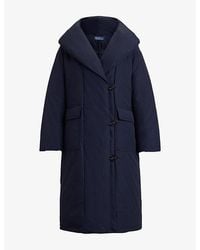 Polo Ralph Lauren - Shawl-Collar Toggle-Front Cotton-Blend Down Puffer Coat - Lyst