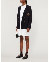 Sandro Bony Double-breasted Knitted Cardigan - Blue