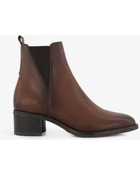 Dune - Pouring Pointed-toe Leather Ankle Boots - Lyst