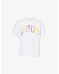 ICECREAM - College Graphic Cotton-Jersey T-Shirt - Lyst