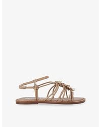Steve Madden - La Charmer Faux-Leather Sandals - Lyst
