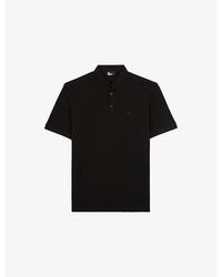 The Kooples - Logo-Embroidered Short-Sleeve Cotton-Pique Polo Shirt - Lyst