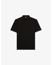 The Kooples - Logo-Embroidered Short-Sleeve Cotton-Pique Polo Shirt - Lyst