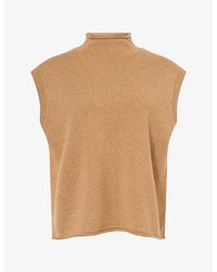 ME+EM - Relaxed High-Neck Cashmere Vest - Lyst