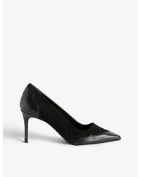 Claudie Pierlot - Adelie Two-tone Leather Court Shoes - Lyst