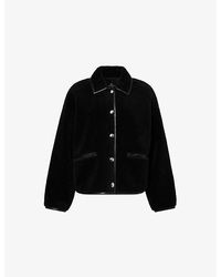Anine Bing - Camden Collared Fleece Jacket - Lyst