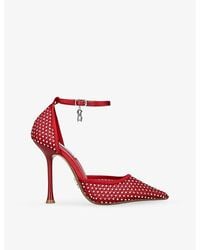 Steve Madden - Sparx M Charm-Embellished Heeled Woven Courts - Lyst