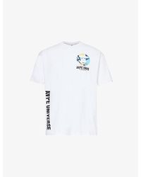 Aape - Graphic-print Brand-patch Cotton-jersey T-shirt - Lyst