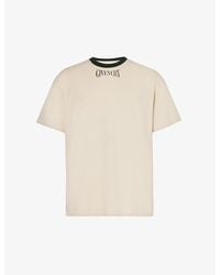 Givenchy - Brand-print Ribbed-collar Cotton-jersey T-shirt Xx - Lyst