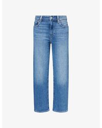 PAIGE - Mason Ankle Straight-Leg Denim Jeans - Lyst