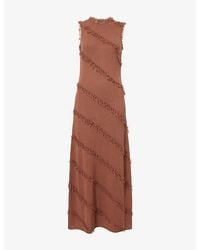 Rails - Claudia Fringed-Trim Cotton-Blend Maxi Dress - Lyst
