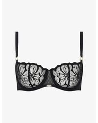 Chantelle - Fleurs Embroidered Balconette Bra - Lyst