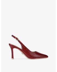 Carvela Kurt Geiger - Corletta Slingback Faux-Leather Heeled Courts - Lyst
