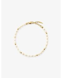 Missoma - Seed Pearl Beaded 18Ct Plated Brass Bracelet - Lyst