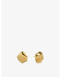 Monica Vinader - Fragments 18Ct-Plated Vermeil Sterling- Stud Earrings - Lyst