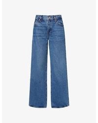 FRAME - The Stroll Wide-Leg Denim Jeans - Lyst