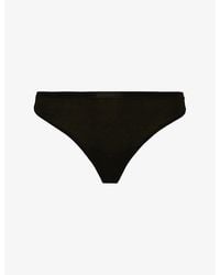 Hanro - Seamless Stretch-Cotton Thong - Lyst