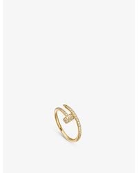 Cartier - Juste Un Clou 18ct Yellow-gold And Diamond Ring - Lyst