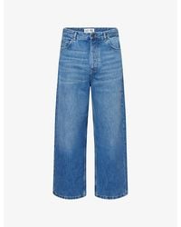 Loewe - Relaxed-Fit Wide-Leg Denim Jeans - Lyst