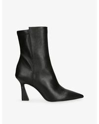 Stuart Weitzman - Vinnie 85 Heeled Leather Ankle Boots - Lyst