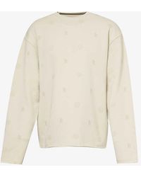 Honor The Gift - Crest Brand-print Relaxed-fit Cotton-jersey Sweatshirt X - Lyst