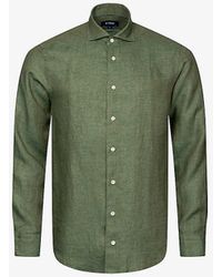 Eton - Solid Slim-fit Linen Shirt - Lyst