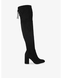 Carvela Kurt Geiger - Vito Heeled Faux-Leather Over-The-Knee Boots - Lyst
