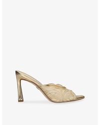 Sam Edelman - Iva Lace Heeled Mules - Lyst