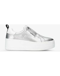 Carvela Kurt Geiger - Connected Slip-on Leather Trainers - Lyst