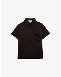 Reiss - Polly Patch-Pocket Stretch-Woven Shirt - Lyst
