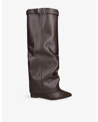 Steve Madden - Corenne Gc2 Heeled Leather Knee-High Boots - Lyst